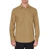 imageJVER Mens Dress Shirts Wrinkle Free Long Sleeve Formal Shirt Solid Business Casual Button Down Shirts for Wedding PromKhaki Brown