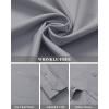 imageJVER Mens Dress Shirts Wrinkle Free Long Sleeve Formal Shirt Solid Business Casual Button Down Shirts for Wedding PromLight Gray