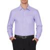 imageJVER Mens Dress Shirts Wrinkle Free Long Sleeve Formal Shirt Solid Business Casual Button Down Shirts for Wedding PromLilac Purple