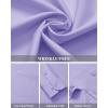 imageJVER Mens Dress Shirts Wrinkle Free Long Sleeve Formal Shirt Solid Business Casual Button Down Shirts for Wedding PromLilac Purple