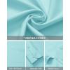 imageJVER Mens Dress Shirts Wrinkle Free Long Sleeve Formal Shirt Solid Business Casual Button Down Shirts for Wedding PromMint Blue