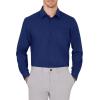 imageJVER Mens Dress Shirts Wrinkle Free Long Sleeve Formal Shirt Solid Business Casual Button Down Shirts for Wedding PromRoyal Blue