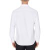 imageJVER Mens Dress Shirts Wrinkle Free Long Sleeve Formal Shirt Solid Business Casual Button Down Shirts for Wedding PromWhite