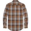 imageJVER Mens Flannel Plaid Shirts Long Sleeve Regular Fit Casual Button Down Checkered Buffalo Plaid Shirt for Fall WinterBeige Brown