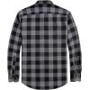 imageJVER Mens Flannel Plaid Shirts Long Sleeve Regular Fit Casual Button Down Checkered Buffalo Plaid Shirt for Fall WinterBlack Grey