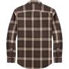 imageJVER Mens Flannel Plaid Shirts Long Sleeve Regular Fit Casual Button Down Checkered Buffalo Plaid Shirt for Fall WinterBrown