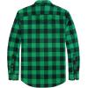 imageJVER Mens Flannel Plaid Shirts Long Sleeve Regular Fit Casual Button Down Checkered Buffalo Plaid Shirt for Fall WinterGreen