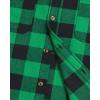 imageJVER Mens Flannel Plaid Shirts Long Sleeve Regular Fit Casual Button Down Checkered Buffalo Plaid Shirt for Fall WinterGreen