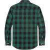 imageJVER Mens Flannel Plaid Shirts Long Sleeve Regular Fit Casual Button Down Checkered Buffalo Plaid Shirt for Fall WinterGreen Black