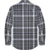 imageJVER Mens Flannel Plaid Shirts Long Sleeve Regular Fit Casual Button Down Checkered Buffalo Plaid Shirt for Fall WinterGrey Black