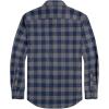 imageJVER Mens Flannel Plaid Shirts Long Sleeve Regular Fit Casual Button Down Checkered Buffalo Plaid Shirt for Fall WinterGrey Navy