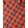 imageJVER Mens Flannel Plaid Shirts Long Sleeve Regular Fit Casual Button Down Checkered Buffalo Plaid Shirt for Fall WinterGrey Orange