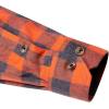 imageJVER Mens Flannel Plaid Shirts Long Sleeve Regular Fit Casual Button Down Checkered Buffalo Plaid Shirt for Fall WinterGrey Orange