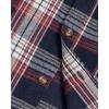 imageJVER Mens Flannel Plaid Shirts Long Sleeve Regular Fit Casual Button Down Checkered Buffalo Plaid Shirt for Fall WinterNavy Blue Red