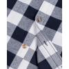 imageJVER Mens Flannel Plaid Shirts Long Sleeve Regular Fit Casual Button Down Checkered Buffalo Plaid Shirt for Fall WinterNavy White