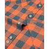 imageJVER Mens Flannel Plaid Shirts Long Sleeve Regular Fit Casual Button Down Checkered Buffalo Plaid Shirt for Fall WinterOrange