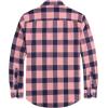 imageJVER Mens Flannel Plaid Shirts Long Sleeve Regular Fit Casual Button Down Checkered Buffalo Plaid Shirt for Fall WinterPink