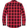imageJVER Mens Flannel Plaid Shirts Long Sleeve Regular Fit Casual Button Down Checkered Buffalo Plaid Shirt for Fall WinterRed Black