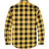imageJVER Mens Flannel Plaid Shirts Long Sleeve Regular Fit Casual Button Down Checkered Buffalo Plaid Shirt for Fall WinterYellow Black