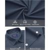 imageJVER Mens Short Sleeve Button Down Shirt Stretch Business Casual Dress Shirts Solid Summer Wedding Prom TopsGrayish Blue