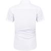imageJVER Mens Short Sleeve Dress Shirts with Pocket Casual Button Down Shirt WrinkleFree Stretch Business ShirtsWhite Black