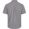 imageMens Linen Shirts Short Sleeve Button Down Shirt Casual Cuban Guayabera Lightweight Summer Beach Solid TopsDark Grey