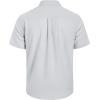 imageMens Linen Shirts Short Sleeve Button Down Shirt Casual Cuban Guayabera Lightweight Summer Beach Solid TopsGrey