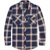 imageJVER Mens Flannel Plaid Shirts Long Sleeve Regular Fit Casual Button Down Checkered Buffalo Plaid Shirt for Fall WinterP Blue