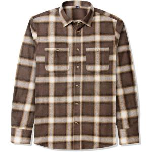 imageJVER Mens Flannel Plaid Shirts Long Sleeve Regular Fit Casual Button Down Checkered Buffalo Plaid Shirt for Fall WinterBrown