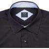 imageJVER Mens Casual Long Sleeve Stretch Dress Shirt WrinkleFree Regular Fit Button Down ShirtsBlack Blue