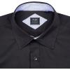 imageJVER Mens Casual Long Sleeve Stretch Dress Shirt WrinkleFree Regular Fit Button Down ShirtsBlack Blue