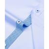 imageJVER Mens Casual Long Sleeve Stretch Dress Shirt WrinkleFree Regular Fit Button Down ShirtsBlue Blue