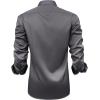 imageJVER Mens Casual Long Sleeve Stretch Dress Shirt WrinkleFree Regular Fit Button Down ShirtsGrey Grey