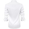 imageJVER Mens Casual Long Sleeve Stretch Dress Shirt WrinkleFree Regular Fit Button Down ShirtsWhite Black