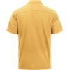 imageJVER Mens Cotton Linen Short Sleeve Shirts Casual Lightweight Button Down Shirts Vacation Beach Summer Tops with PocketLemon Yellow