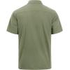 imageJVER Mens Cotton Linen Short Sleeve Shirts Casual Lightweight Button Down Shirts Vacation Beach Summer Tops with PocketOlive Green