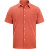 imageJVER Mens Cotton Linen Short Sleeve Shirts Casual Lightweight Button Down Shirts Vacation Beach Summer Tops with PocketTan