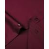 imageJVER Mens Dress Shirts Solid Long Sleeve Stretch WrinkleFree Formal Shirt Business Casual Button Down ShirtsBurgundy