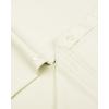 imageJVER Mens Dress Shirts Solid Long Sleeve Stretch WrinkleFree Formal Shirt Business Casual Button Down ShirtsCream Ivory
