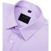 imageJVER Mens Dress Shirts Solid Long Sleeve Stretch WrinkleFree Formal Shirt Business Casual Button Down ShirtsLavender Purple