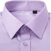 imageJVER Mens French Cuff Dress Shirts Regular Fit Long Sleeve Spread Collar Metal CufflinkLight Purple
