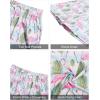 imageJVER Mens Hawaiian Shirts Casual Button Down Short Sleeve Shirts Set Printed Shorts Beach Tropical Hawaii SuitsBlue Stripesflamingo