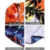 imageJVER Mens Hawaiian Shirts Casual Button Down Short Sleeve Shirts Set Printed Shorts Beach Tropical Hawaii SuitsCoconut Treeorange
