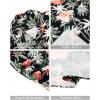 imageJVER Mens Hawaiian Shirts Casual Button Down Short Sleeve Shirts Set Printed Shorts Beach Tropical Hawaii SuitsNewblackflamingo