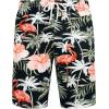 imageJVER Mens Hawaiian Shirts Casual Button Down Short Sleeve Shirts Set Printed Shorts Beach Tropical Hawaii SuitsNewblackflamingo