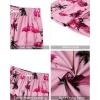 imageJVER Mens Hawaiian Shirts Casual Button Down Short Sleeve Shirts Set Printed Shorts Beach Tropical Hawaii SuitsNewrose Pinkflamingo