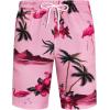 imageJVER Mens Hawaiian Shirts Casual Button Down Short Sleeve Shirts Set Printed Shorts Beach Tropical Hawaii SuitsNewrose Pinkflamingo