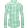 imageJVER Womens Dress Shirts Long Sleeve Button Down Shirts WrinkleFree Solid Work BlouseLight Green White G