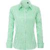 imageJVER Womens Dress Shirts Long Sleeve Button Down Shirts WrinkleFree Solid Work BlouseLight Green White G