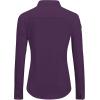 imageJVER Womens Button Down Dress Shirts Solid Long Sleeve Wrinkle Free Formal Collared Shirt Casual Business Blouse with PocketPurple